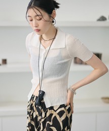 random rib knit cardigan /ランダムリブニットカーディガン