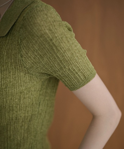 LAULEN(ローレン)の「random rib knit cardigan /ランダムリブニットカーディガン(カーディガン/ボレロ・レディース・グレー/オートミール/アイボリー/グリーン/ブラック・FREE)」の21枚目の写真