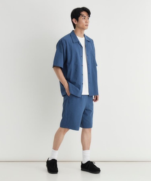 BACK NUMBER(バックナンバー)の「【BACK NUMBER】メッシュショートパンツ (総ゴム / 膝丈 / 涼感 / ポケット / 大人カジュアル)(その他パンツ・メンズ・ダークグレー/ブラウン/ブルー・L/XL/S/M)」の11枚目の写真