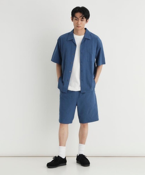 BACK NUMBER(バックナンバー)の「【BACK NUMBER】メッシュショートパンツ (総ゴム / 膝丈 / 涼感 / ポケット / 大人カジュアル)(その他パンツ・メンズ・ダークグレー/ブラウン/ブルー・L/XL/S/M)」の15枚目の写真
