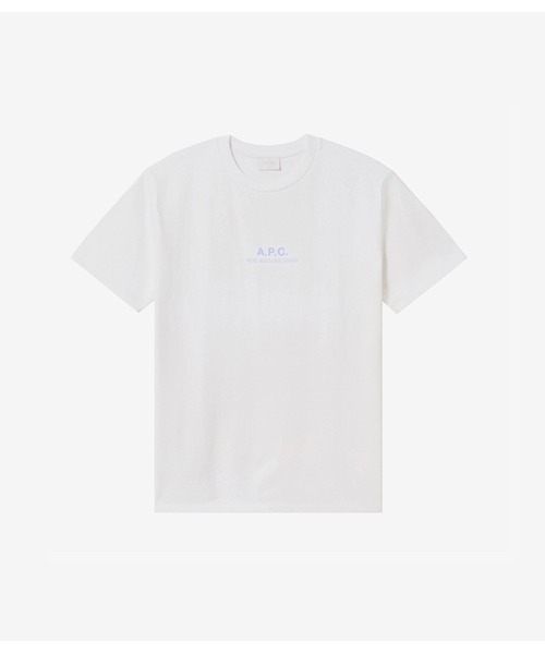 A.P.C.（アーペーセー）の「T-SHIRT IMPRIME PETITE RUE MADAME（Tシャツ/カットソー・メンズ・ホワイト×グリーン/ホワイト×レッド/ホワイト×パープル・S/M/L/XS）」の3枚目の写真