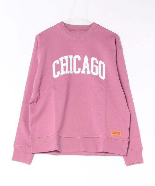 UNIVERSAL OVERALL(ユニバーサルオーバーオール)の「【72】【it】【UNIVERSAL OVERALL】CHICAGO SWEAT ST(スウェット・メンズ・ヘザーグレー/パープル/ネイビー・MEDIUM/SMALL)」の3枚目の写真