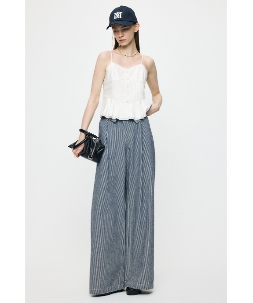 MOUSSY(マウジー)の「【セットアップ対応】LINEN BLEND CORSET キャミトップス(キャミソール・レディース・ライトブルー/ネイビー/ホワイト・FREE)」の7枚目の写真