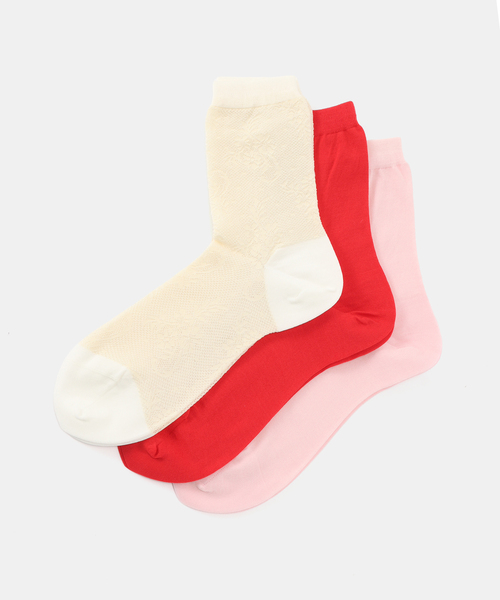 IENA LA BOUCLE(イエナラブークル)の「babaco ババコ La BOUCLE別注 3pair ソックス(ソックス/靴下・レディース・ホワイト系その他/ブラック系その他・FREE)」の2枚目の写真