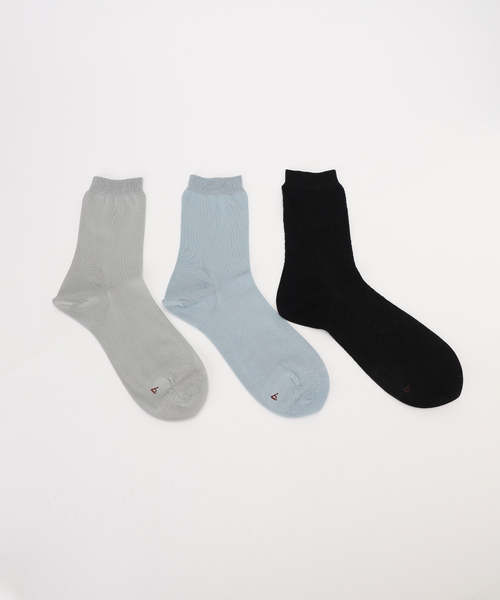 IENA LA BOUCLE(イエナラブークル)の「babaco ババコ La BOUCLE別注 3pair ソックス(ソックス/靴下・レディース・ホワイト系その他/ブラック系その他・FREE)」の10枚目の写真