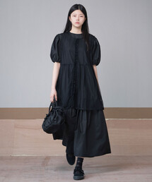 eunoia|パフスリーブ ティアードワンピース WOMEN