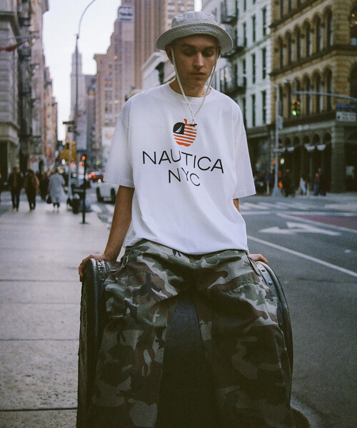 NAUTICA(ノーティカ)の「NAUTICA/ノーティカ Made in U.S.A ヘビーウェイト オーバーサイズ クルーネック プリントTシャツ type 4(Tシャツ/カットソー・メンズ・ネイビー/ホワイト・LARGE/MEDIUM/X-LARGE/XX-LARGE)」の11枚目の写真