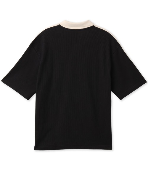 adidas(アディダス)の「adidas WAFFLE JERSEY / アディダス ワッフル ジャージー【SP】(ポロシャツ・メンズ・ブラック・M/S/XS/XXL/XL/L)」の6枚目の写真