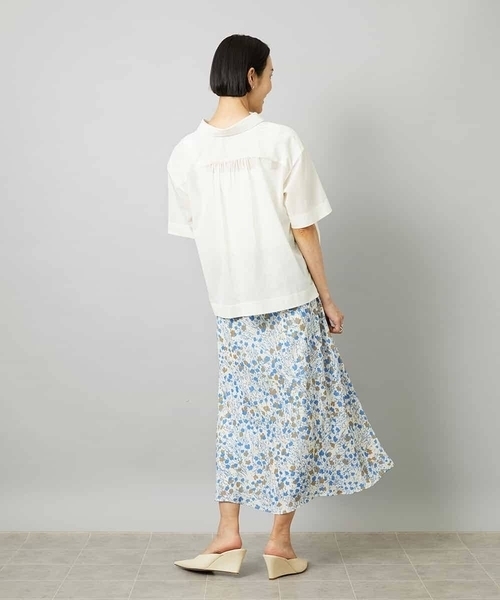 MICHEL KLEIN(ミッシェル・クラン)の「スキッパーシアーシャツ(シャツ/ブラウス・レディース・ホワイト/ライトグレー/ブラック・40/38)」の22枚目の写真