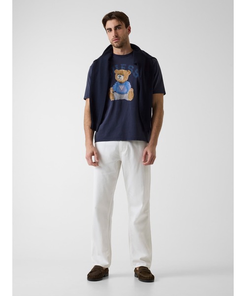 Guess(ゲス)の「GUESS Bear Tee Tシャツ 半袖(Tシャツ/カットソー・メンズ・ネイビー/ホワイト・SMALL/X-LARGE/LARGE/MEDIUM)」の5枚目の写真