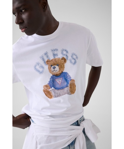Guess(ゲス)の「GUESS Bear Tee Tシャツ 半袖(Tシャツ/カットソー・メンズ・ネイビー/ホワイト・SMALL/X-LARGE/LARGE/MEDIUM)」の6枚目の写真