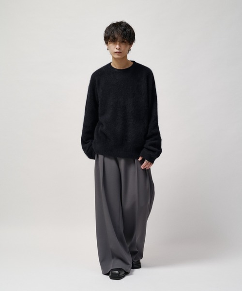 Lui's(ルイス)の「ウールライトクルーネックニット(ニット/セーター・メンズ・ブルー/モカ/ブラック/チャコールグレー・M/S)」の9枚目の写真