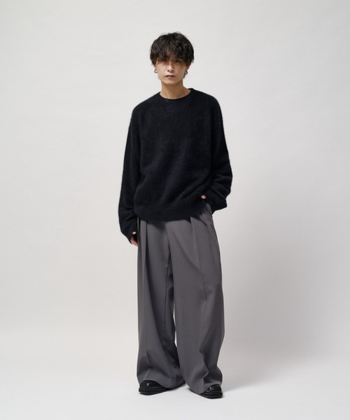 Lui's(ルイス)の「ウールライトクルーネックニット(ニット/セーター・メンズ・ブルー/モカ/ブラック/チャコールグレー・M/S)」の10枚目の写真