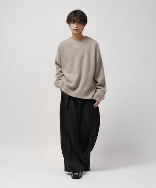 Lui's(ルイス)の「ウールライトクルーネックニット(ニット/セーター・メンズ・ブルー/モカ/ブラック/チャコールグレー・M/S)」の15枚目の写真
