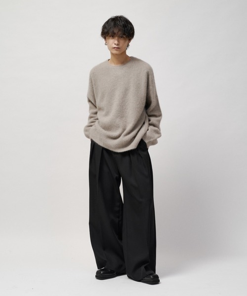 Lui's(ルイス)の「ウールライトクルーネックニット(ニット/セーター・メンズ・ブルー/モカ/ブラック/チャコールグレー・M/S)」の16枚目の写真