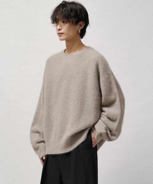 Lui's(ルイス)の「ウールライトクルーネックニット(ニット/セーター・メンズ・ブルー/モカ/ブラック/チャコールグレー・M/S)」の12枚目の写真