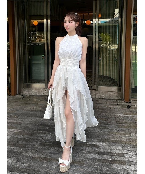 Darich(ダーリッチ)の「トワルドジュイシフォンロングワンピース(ワンピース・レディース・ライラック/ホワイト/サックスブルー・FREE/FS)」の11枚目の写真
