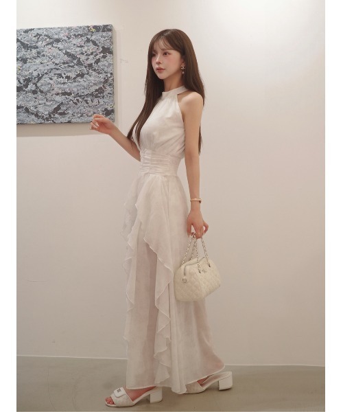 Darich(ダーリッチ)の「トワルドジュイシフォンロングワンピース(ワンピース・レディース・ライラック/ホワイト/サックスブルー・FREE/FS)」の10枚目の写真