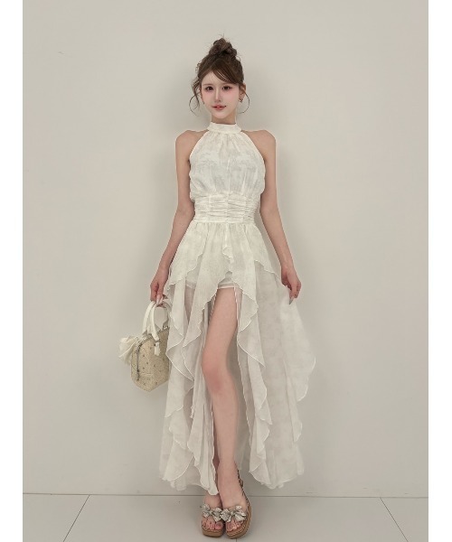 Darich(ダーリッチ)の「トワルドジュイシフォンロングワンピース(ワンピース・レディース・ライラック/ホワイト/サックスブルー・FREE/FS)」の9枚目の写真