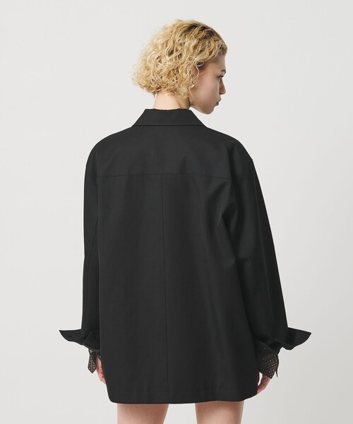 H BEAUTY&YOUTH UNITED ARROWS(エイチビューティーアンドユースユナイテッドアローズ)の「<H>コットンレーヨン チノ カバーオール(カバーオール・レディース・ベージュ/ブラック・M/S)」の4枚目の写真