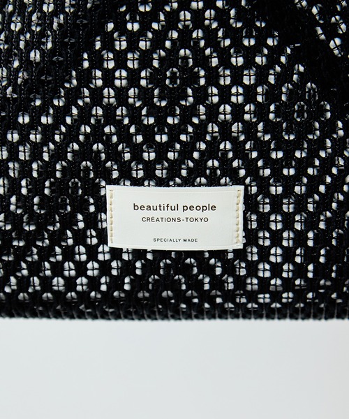 beautiful people(ビューティフルピープル)の「【beautiful people/ビューティフルピープル】《STUDIOUS別注》《新型》トライアングルメッシュバッグ(かごバッグ・レディース・ブラック・FREE)」の22枚目の写真