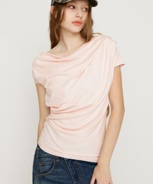 SLY（スライ）の「ONE SHOULDER CUT TOPS ワンショルダーカットトップス 夏服 秋服（Tシャツ/カットソー）」