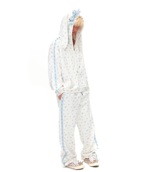 L.H.P（エルエイチピー）の「CFIERCE/フィアス/ROSE THORN SWEAT PANTS（スウェットパンツ・レディース・ホワイト・M）」の5枚目の写真