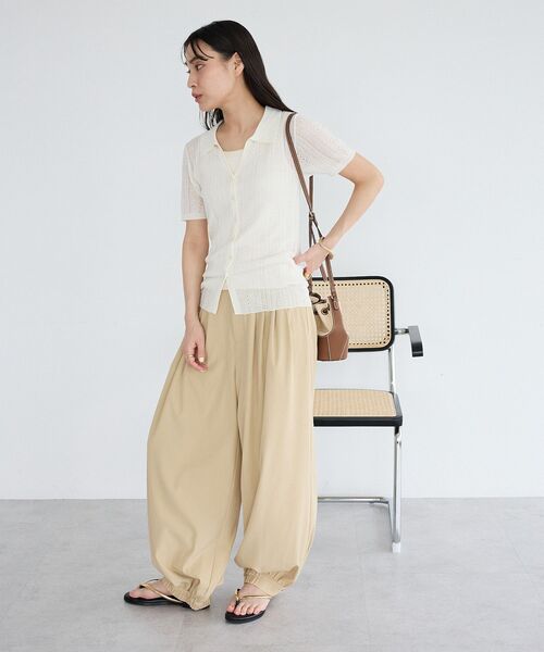 CRAFT STANDARD BOUTIQUE(クラフトスタンダードブティック)の「4タックカーブパンツ(その他パンツ・レディース・ベージュ/グレー・L/M)」の8枚目の写真