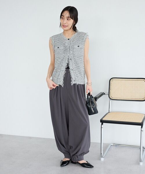 CRAFT STANDARD BOUTIQUE(クラフトスタンダードブティック)の「4タックカーブパンツ(その他パンツ・レディース・ベージュ/グレー・L/M)」の20枚目の写真