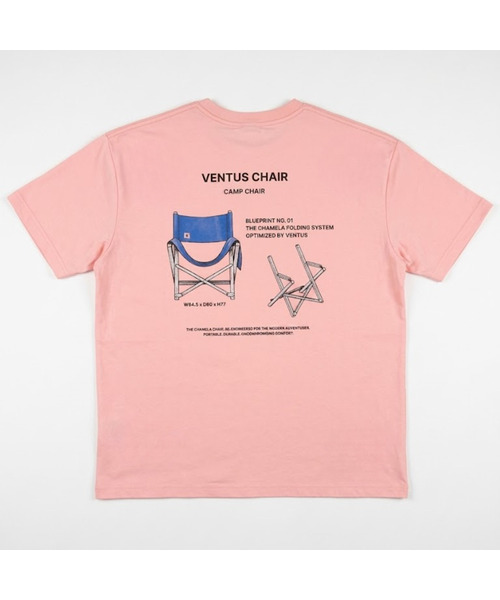 manu(マニュ)の「S-10E Ventus Archive Blueprint(Tシャツ/カットソー・メンズ・ライトピンク/ホワイト・LARGE/X-LARGE/SMALL/MEDIUM)」の2枚目の写真