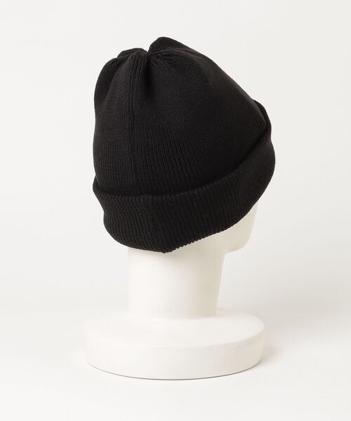 THE H.W. DOG & CO. （ザエイチダブリュドックアンドコー）の「【THE H.W. DOG&CO】3ROLL KNIT CAP（ニットキャップ/ビーニー・メンズ・ブラック/オレンジ・FREE）」の3枚目の写真