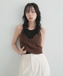ストライプギャザービスチェ（ベスト）｜TODAYFUL（トゥデイフル）の