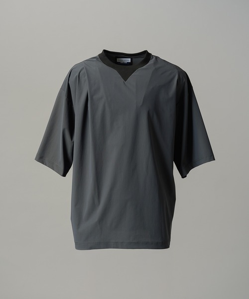 MAISON SPECIAL(メゾンスペシャル)の「《UNISEX》Comfortable Clothes Prime-Over Front-tuck T-shirt/コンフォータブルクローズプライムオーバーフロントタックTシャツ【MAISON SPECIAL/メゾンスペシャル】■セットアップ対応■(Tシャツ/カットソー・メンズ・ブラック/チャコールグレー/バーガンディー・2/1/0)」の18枚目の写真