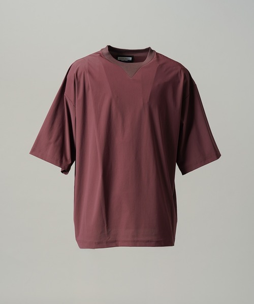 MAISON SPECIAL(メゾンスペシャル)の「《UNISEX》Comfortable Clothes Prime-Over Front-tuck T-shirt/コンフォータブルクローズプライムオーバーフロントタックTシャツ【MAISON SPECIAL/メゾンスペシャル】■セットアップ対応■(Tシャツ/カットソー・メンズ・ブラック/チャコールグレー/バーガンディー・2/1/0)」の19枚目の写真