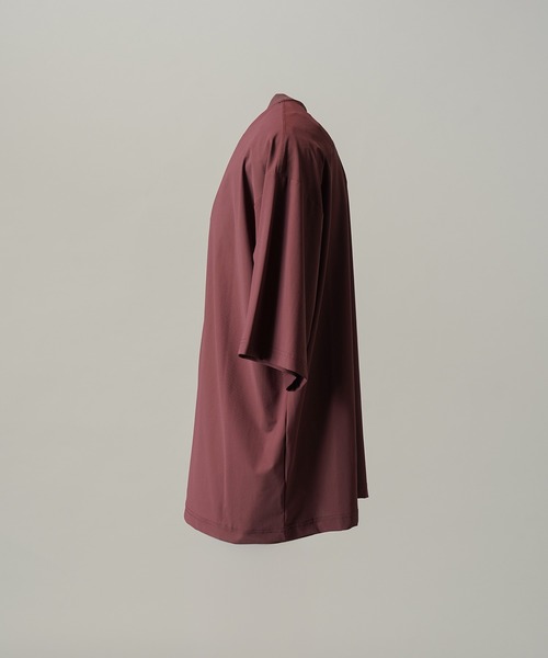 MAISON SPECIAL(メゾンスペシャル)の「《UNISEX》Comfortable Clothes Prime-Over Front-tuck T-shirt/コンフォータブルクローズプライムオーバーフロントタックTシャツ【MAISON SPECIAL/メゾンスペシャル】■セットアップ対応■(Tシャツ/カットソー・メンズ・ブラック/チャコールグレー/バーガンディー・2/1/0)」の20枚目の写真