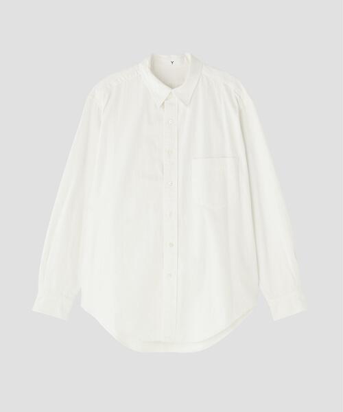 Y(ワイ)の「Y / ORGANIC COTTON LIGHT DENIM SHIRT(シャツ/ブラウス・メンズ・ホワイト/ネイビー・MEDIUM/LARGE/SMALL)」の4枚目の写真
