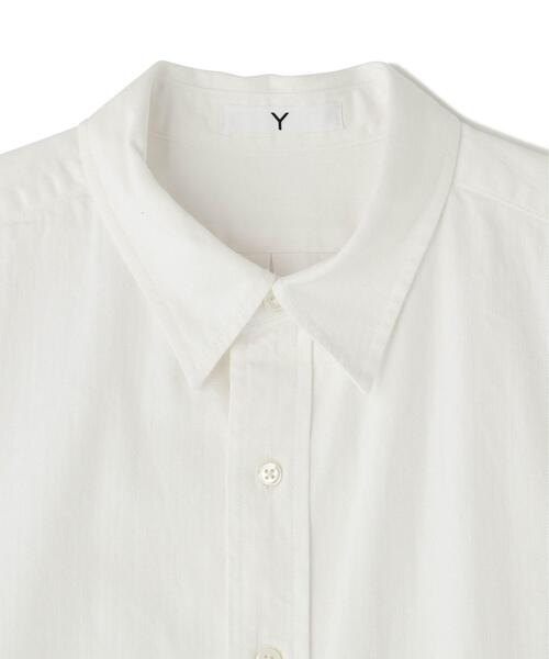 Y(ワイ)の「Y / ORGANIC COTTON LIGHT DENIM SHIRT(シャツ/ブラウス・メンズ・ホワイト/ネイビー・MEDIUM/LARGE/SMALL)」の6枚目の写真