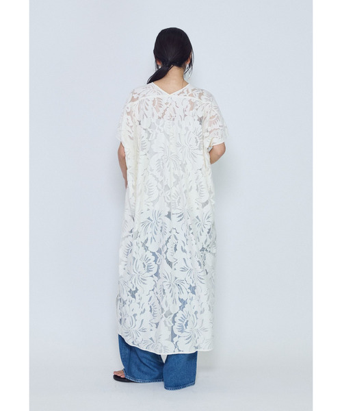 1er Arrondissement(プルミエアロンディスモン)の「フラワーレースワンピース(ドレス・レディース・オフホワイト/ブラック系その他3・38/36)」の8枚目の写真
