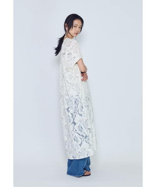 1er Arrondissement(プルミエアロンディスモン)の「フラワーレースワンピース(ドレス・レディース・オフホワイト/ブラック系その他3・38/36)」の9枚目の写真
