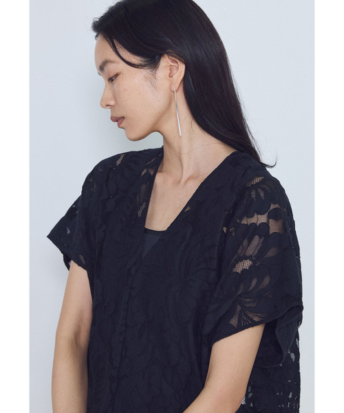 1er Arrondissement(プルミエアロンディスモン)の「フラワーレースワンピース(ドレス・レディース・オフホワイト/ブラック系その他3・38/36)」の20枚目の写真