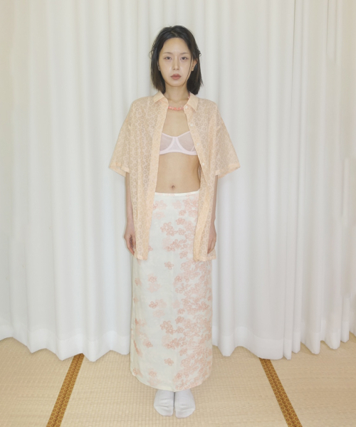 NUUANU（ヌアヌ）の「Darya Shirt_Peach（シャツ/ブラウス・レディース・その他・3/2/1）」の2枚目の写真