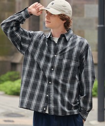 【HECT】Drawcord Regular Collar Box Fit L/S Shirt / ドローコード ブロード レギュラーカラー ボックスシルエット 長袖シャツ＜抗菌防臭・イージーケア＞