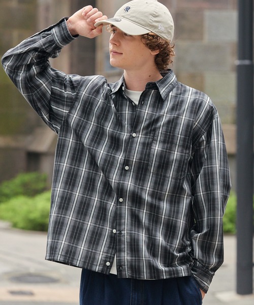 HECT(ヘクト)の「【HECT】Drawcord Regular Collar Box Fit L/S Shirt / ドローコード ブロード レギュラーカラー ボックスシルエット 長袖シャツ<抗菌防臭・イージーケア>(シャツ/ブラウス・メンズ・ブラック系/ブルー/ネイビー系/ホワイト/ブルー系/ネイビー・S/M/L)」の3枚目の写真
