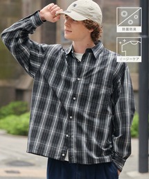 HECT（ヘクト）の「【HECT】Drawcord Regular Collar Box Fit L S Shirt   ドローコード レギュラーカラー ボックスシルエット 長袖シャツ<抗菌防臭・イージーケア>（シャツ/ブラウス）」
