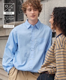 HECT（ヘクト）の「【HECT】Drawcord Regular Collar Box Fit L S Shirt   ドローコード レギュラーカラー ボックスシルエット 長袖シャツ<抗菌防臭・イージーケア>（シャツ/ブラウス）」