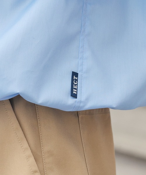 HECT(ヘクト)の「【HECT】Drawcord Regular Collar Box Fit L/S Shirt / ドローコード ブロード レギュラーカラー ボックスシルエット 長袖シャツ<抗菌防臭・イージーケア>(シャツ/ブラウス・メンズ・ブラック系/ブルー/ネイビー系/ホワイト/ブルー系/ネイビー・S/M/L)」の18枚目の写真