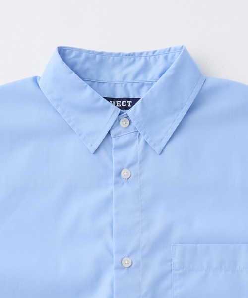 HECT(ヘクト)の「【HECT】Drawcord Regular Collar Box Fit L/S Shirt / ドローコード ブロード レギュラーカラー ボックスシルエット 長袖シャツ<抗菌防臭・イージーケア>(シャツ/ブラウス・メンズ・ブラック系/ブルー/ネイビー系/ホワイト/ブルー系/ネイビー・S/M/L)」の7枚目の写真