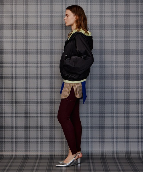 MAISON SPECIAL（メゾンスペシャル）の「Bicolor Layered Blouson/バイカラーレイヤードブルゾン（ブルゾン・レディース・ブラック/ボルドー/ブルー・FREE）」の5枚目の写真