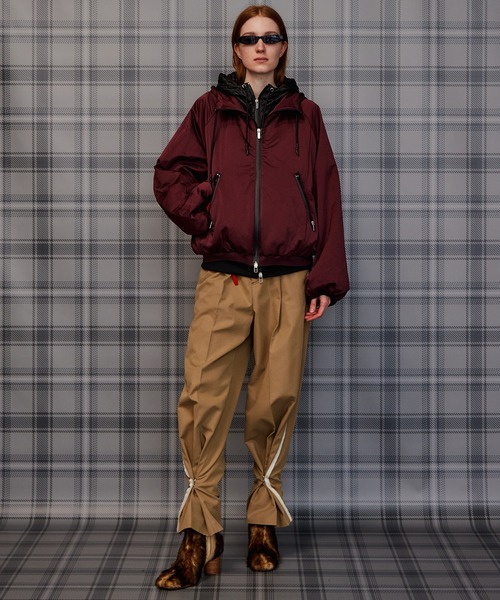 MAISON SPECIAL（メゾンスペシャル）の「Bicolor Layered Blouson/バイカラーレイヤードブルゾン（ブルゾン・レディース・ブラック/ボルドー/ブルー・FREE）」の13枚目の写真