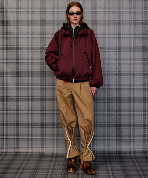 MAISON SPECIAL（メゾンスペシャル）の「Bicolor Layered Blouson/バイカラーレイヤードブルゾン（ブルゾン・レディース・ブラック/ボルドー/ブルー・FREE）」の14枚目の写真